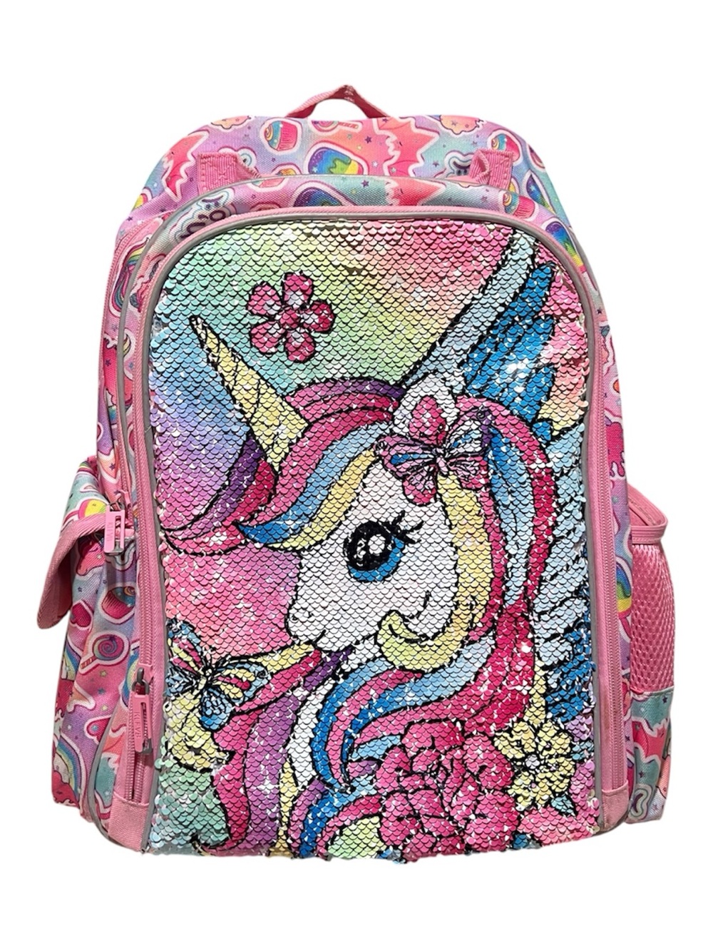 Girls Sequin Flip Backpack - Unicorn & Mermaid